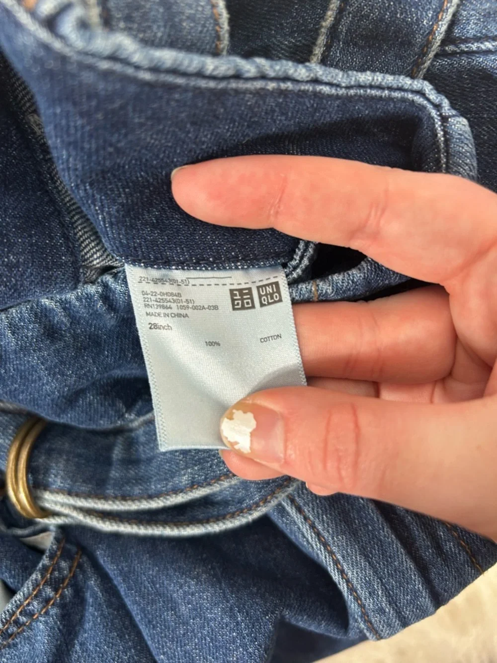 Uniqlo‎ Retro Relax Fit Wide Leg Jeans Size 28